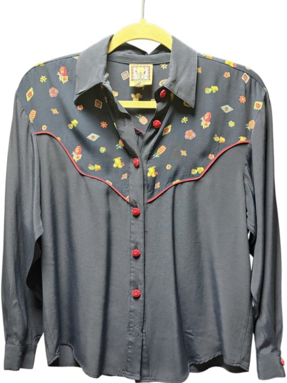 Vintage Desert West by Sherry Holt Playful Western Shirt - Size S